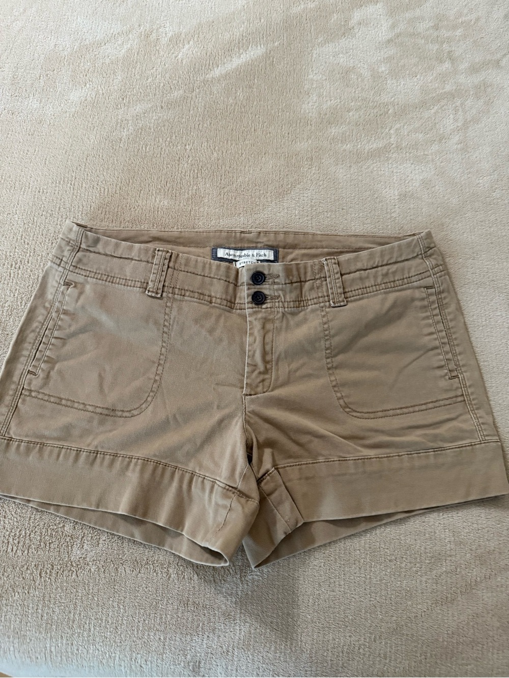 Abercrombie & Fitch Women's Khaki Utility Shorts